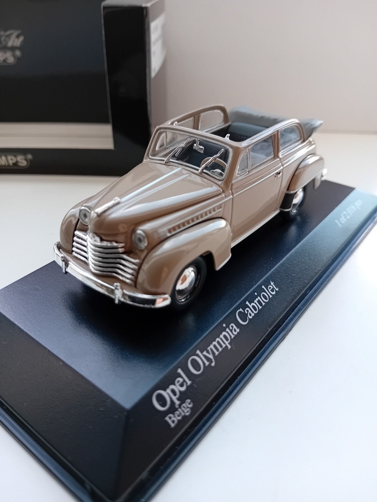 Minichamps Opel Olympia Cabriolet 1952., Ophalen of Verzenden, Zo goed als nieuw, Auto, MiniChamps