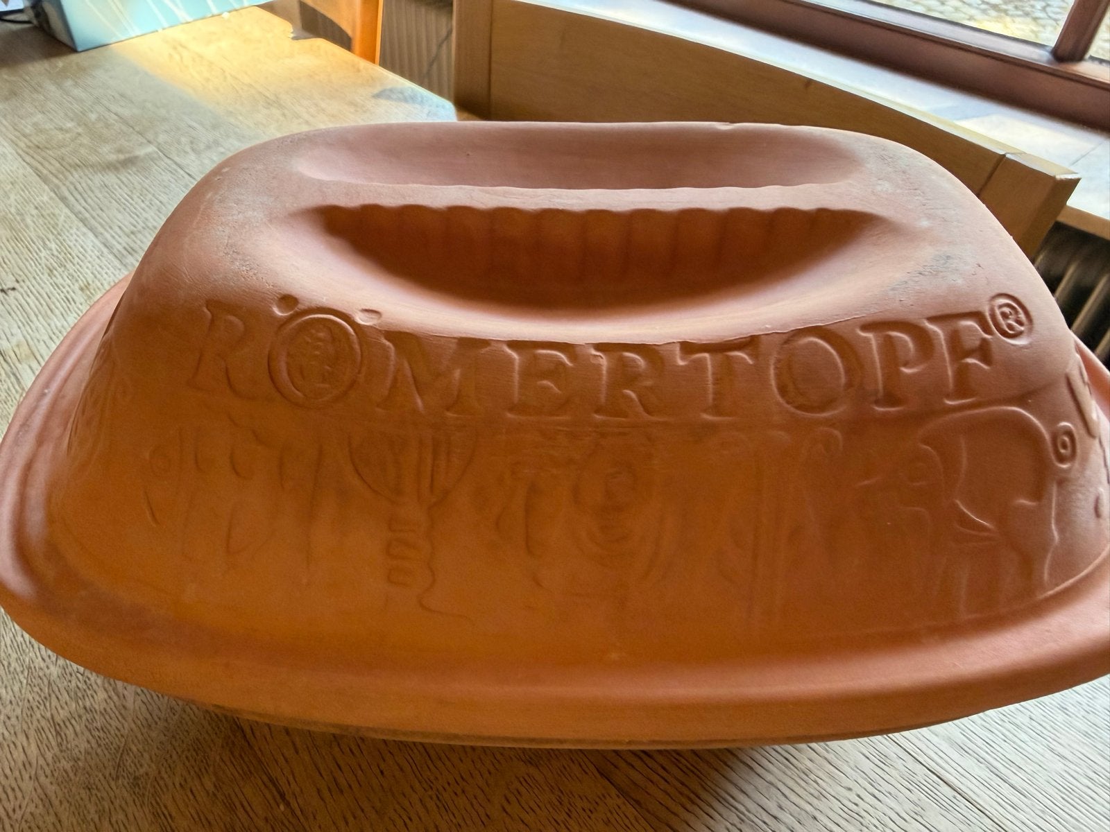 Römertopf - Ovenschaal van klei - groot, Ophalen, Steen/keramiek, Overige typen, Gebruikt