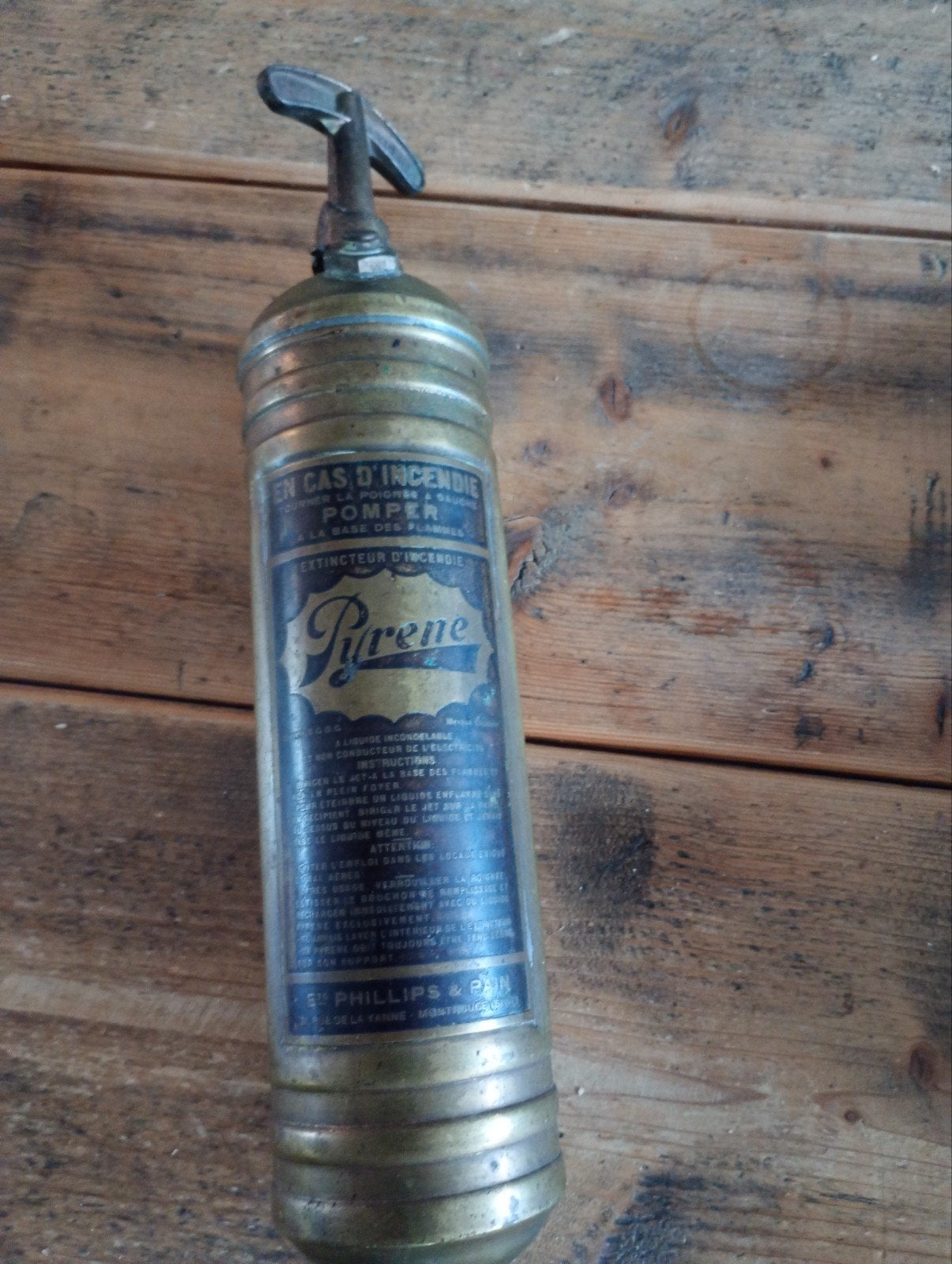 Phillips & Pain voertuigen brandblusser, Verzamelen, Overige gebieden, ., Ophalen of Verzenden, .
