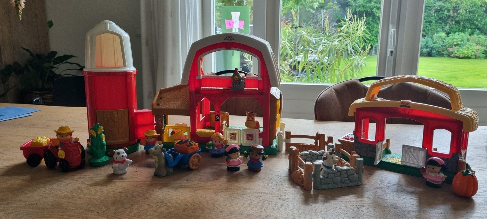 Fisher-Price Little People Boerderij Speelset met Figuren, Kinderen en Baby's, Ophalen, Zo goed als nieuw, Jongen of Meisje