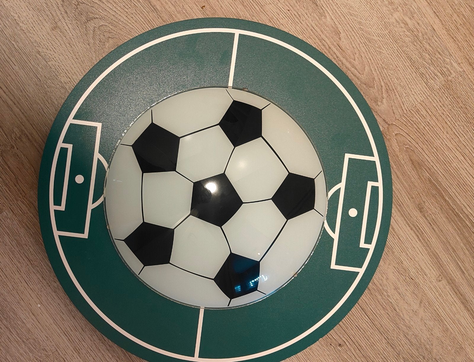 Voetbal plafondlamp - Ideaal voor kinderkamer, Ophalen of Verzenden, Gebruikt, Kunststof, Meerkleurig