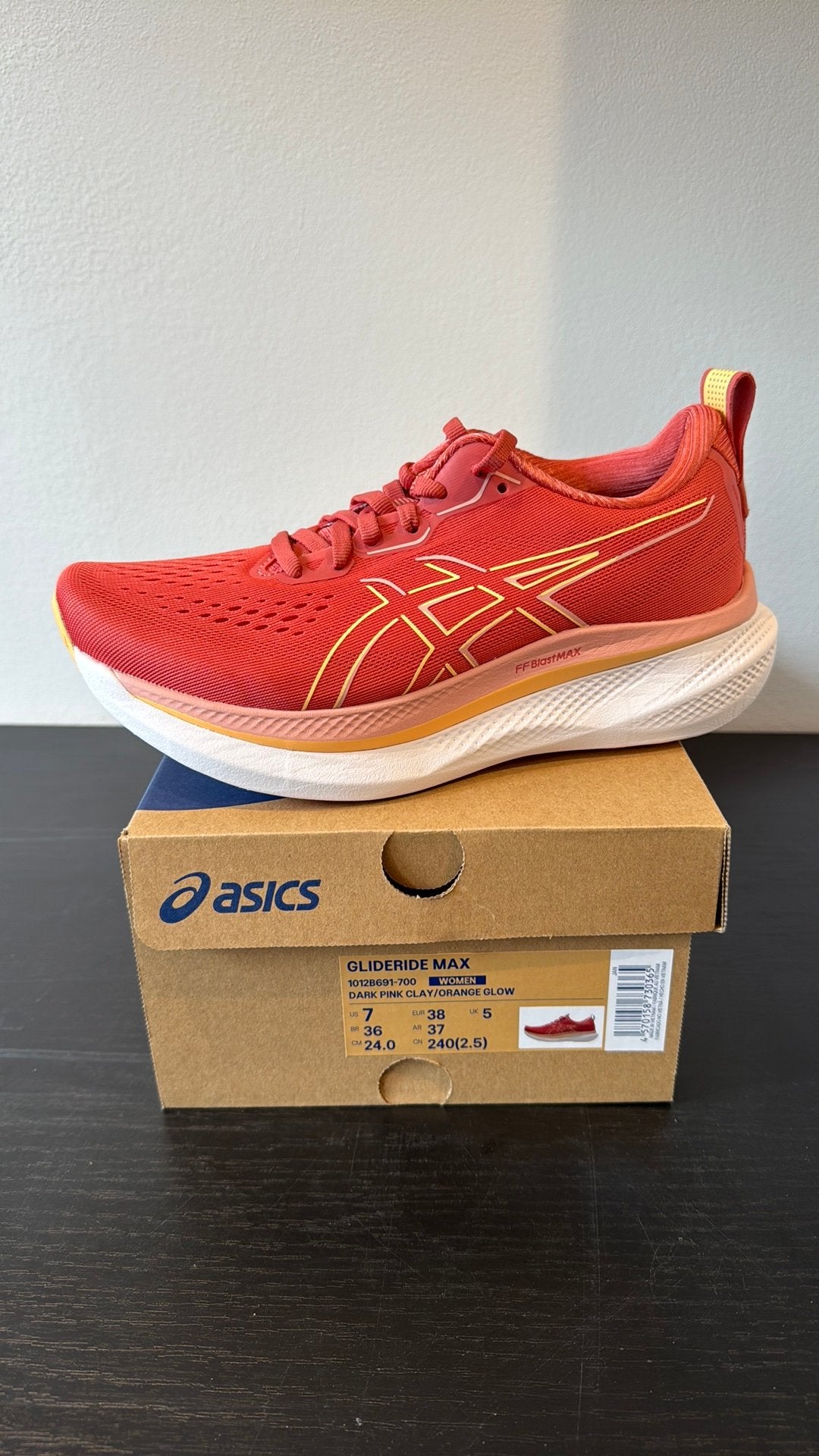 Asics glideride max, dames 38, Hardloopschoenen, Nieuw, Ophalen of Verzenden, Hardlopen