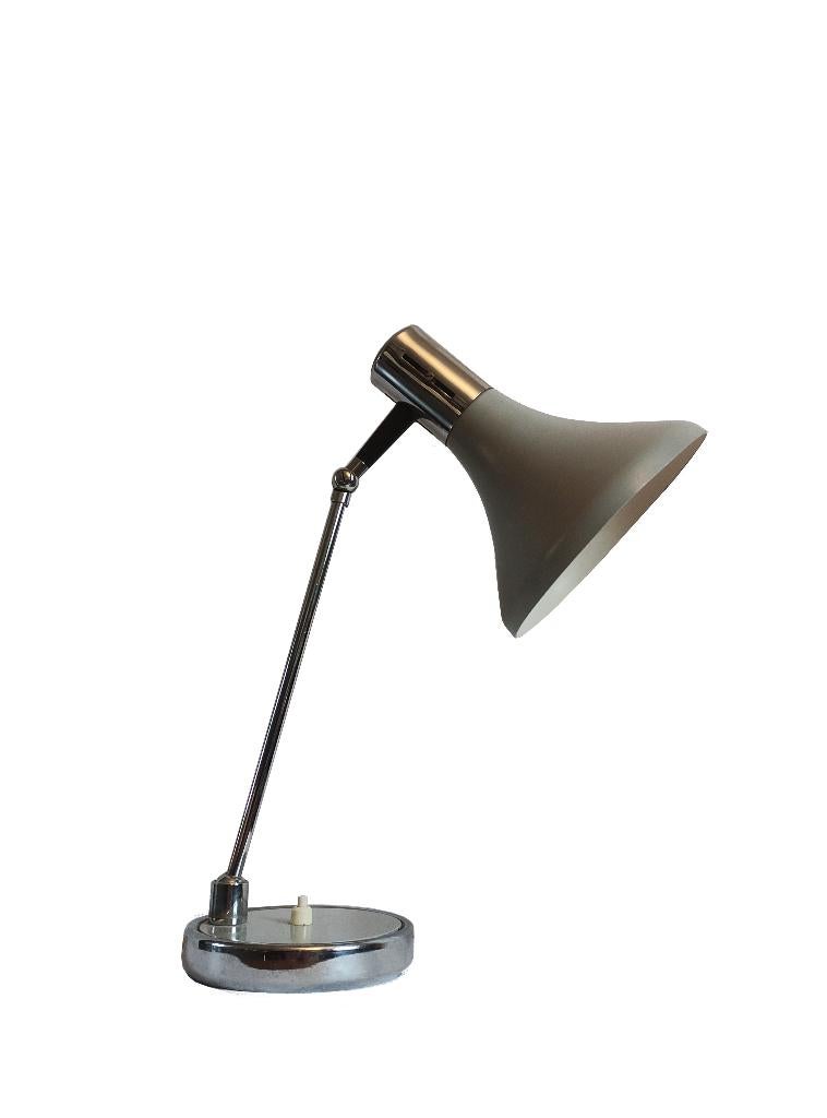 Schitterende vintage Italiaans design Stilux tafellamp, Ophalen of Verzenden, Gebruikt, Metaal