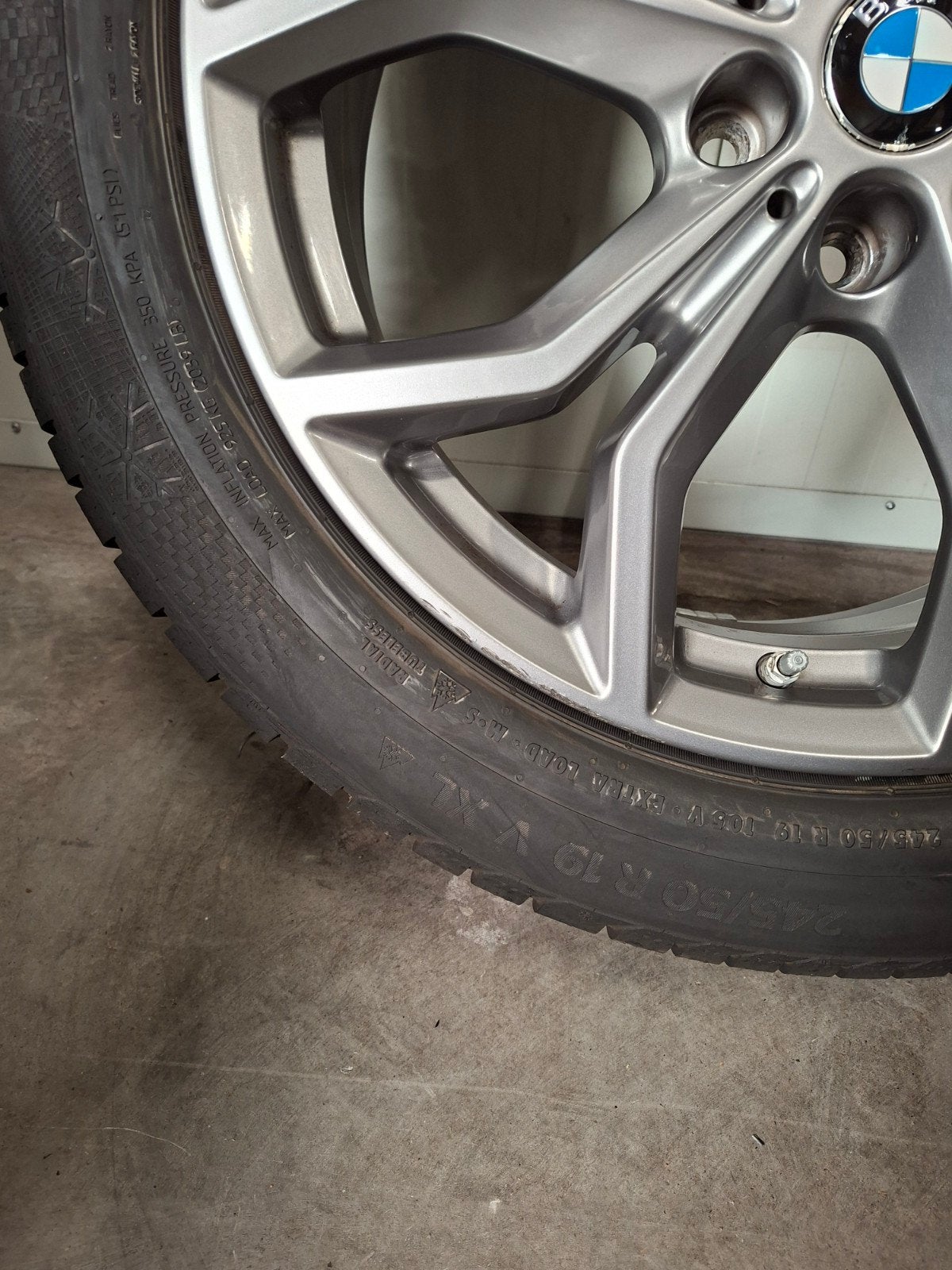 19' BMW X3 G01 X4 G02 Styling 694 met winterbanden 8mm, 19 inch, 245 mm, Banden en Velgen, Personenwagen