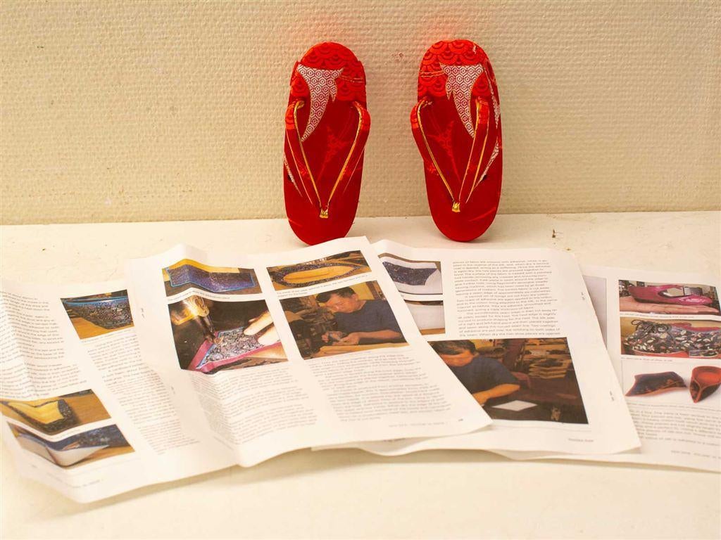 Japanse kinder slippers 36785, Ophalen of Verzenden, Gebruikt, Overige typen