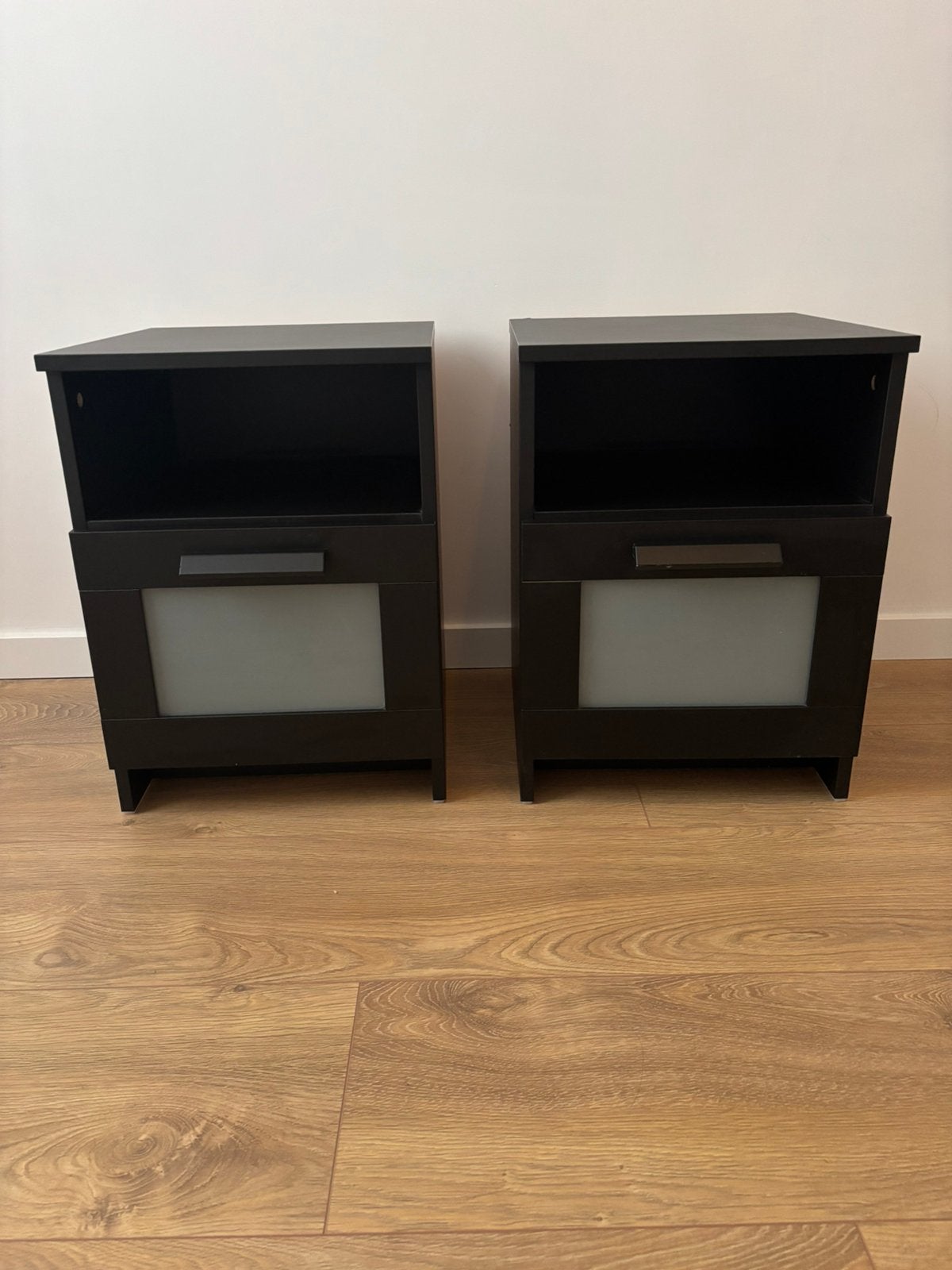 Ikea brimnes nachtkastjes zwart, Ophalen, Zo goed als nieuw, Minder dan 45 cm, Minder dan 55 cm