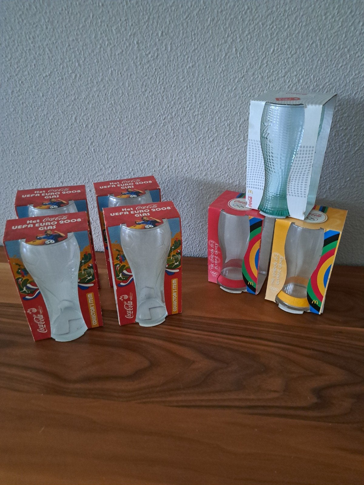 Coca Cola glazen - UEFA Euro 2008 & Olympische Spelen 2012, Ophalen, Nieuw
