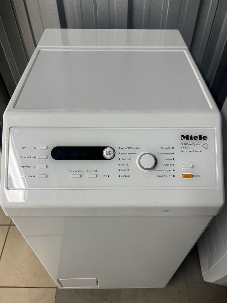 Miele W627 bovenlader 5,5kg, Ophalen of Verzenden, 1200 tot 1600 toeren, 85 tot 90 cm