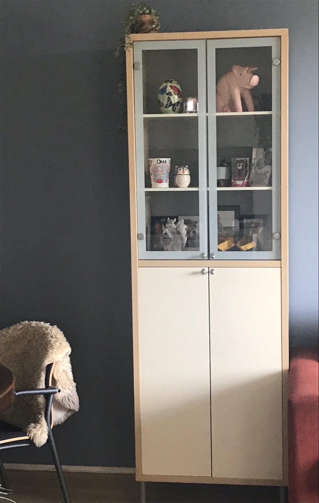 Tot Vrijdag ophalen prachtige houten vitrine kast zgan !, Huis en Inrichting, Kasten | Vitrinekasten, Ophalen, 50 tot 100 cm, 25 tot 50 cm
