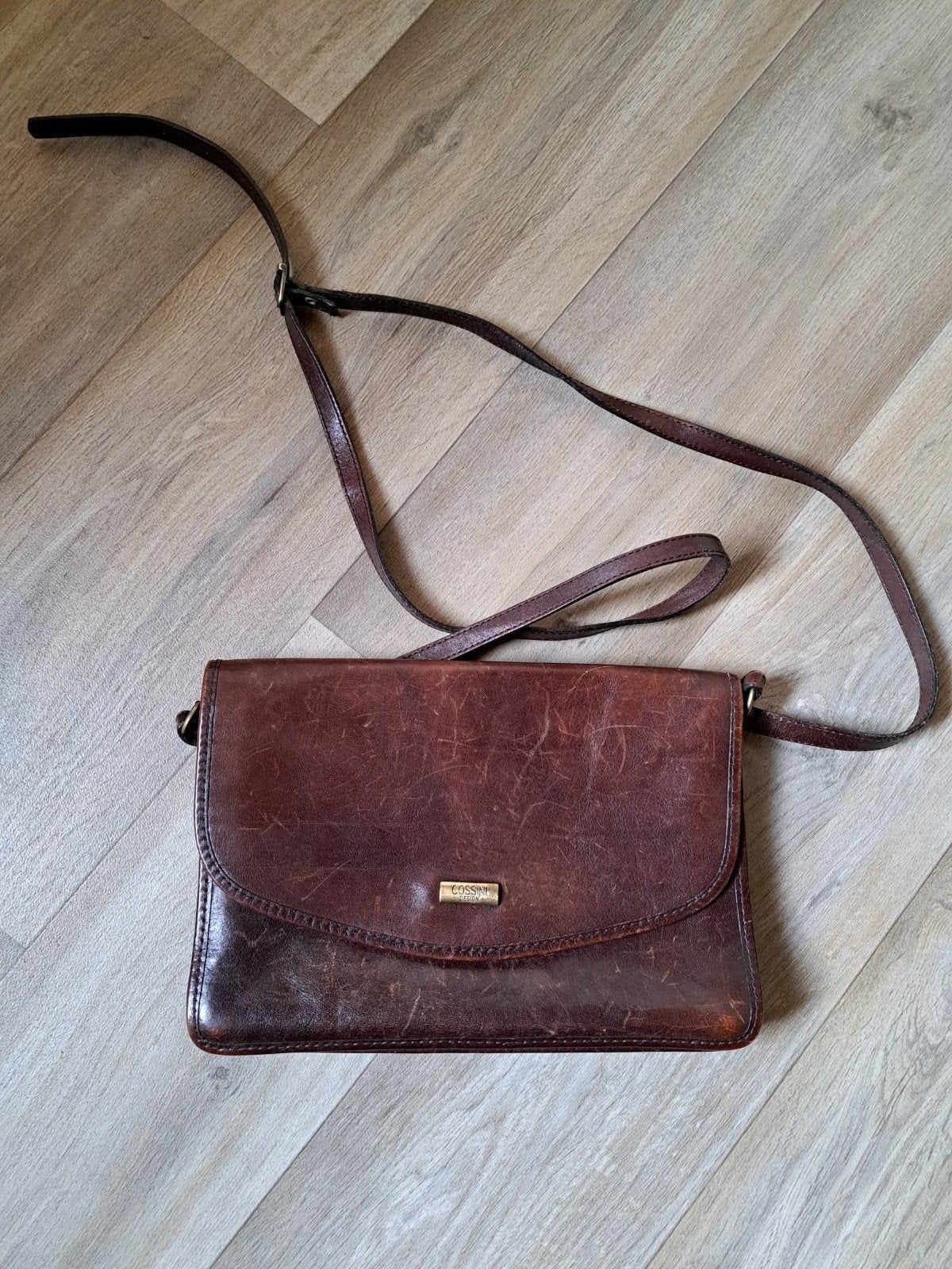 echte leder damestas, Ophalen of Verzenden, Zo goed als nieuw, Bruin, Handtas