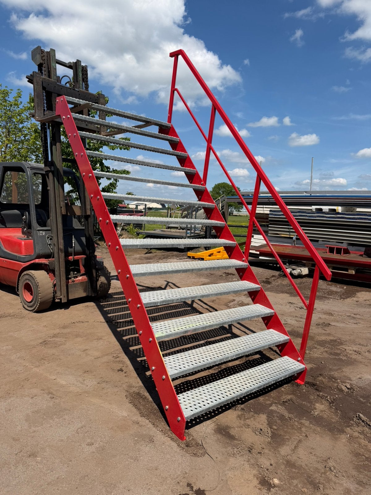 Stalen steektrap bordestrap wenteltrap trap trappen, Ophalen of Verzenden, Zo goed als nieuw, 2 tot 4 meter