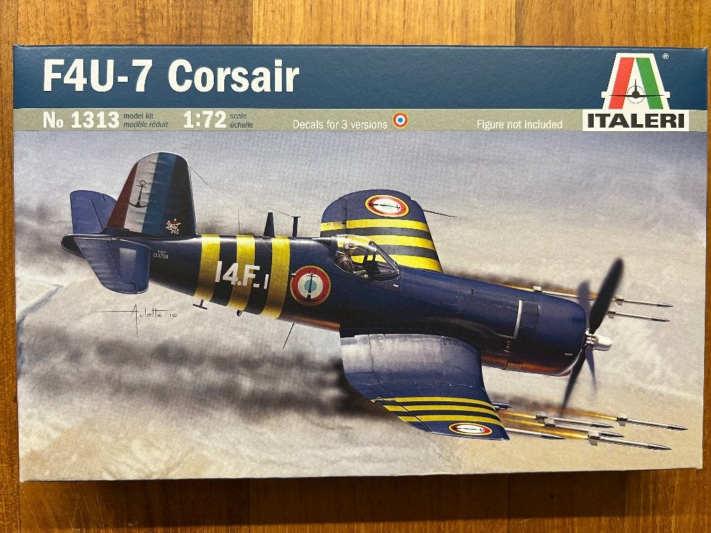 Italeri F4U-7 Corsair 1:72 bouwpakket - 1313, 1:72 tot 1:144, Italeri, Nieuw, Ophalen of Verzenden