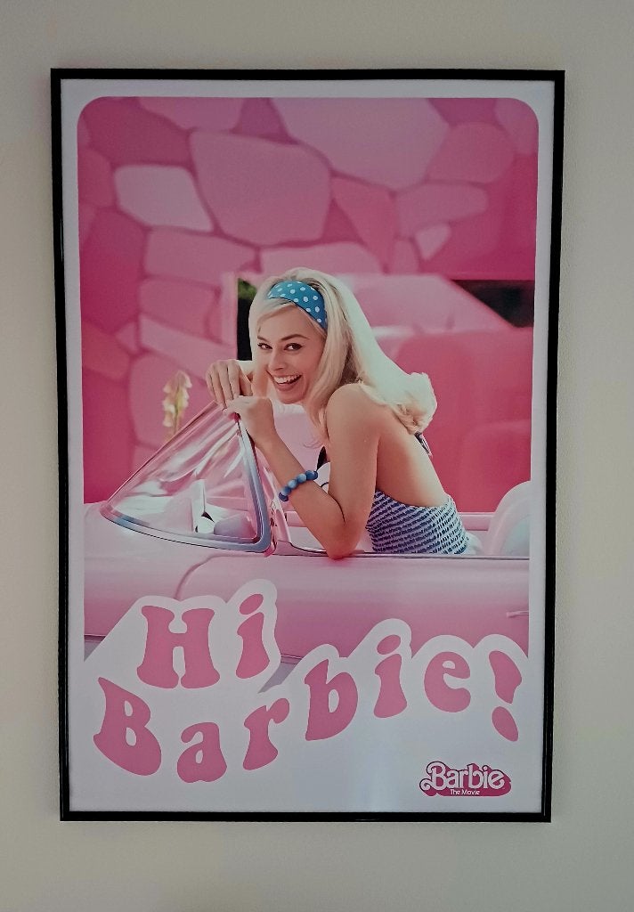 Poster Barbie, Ophalen, Met lijst, Zo goed als nieuw, A1 t/m A3