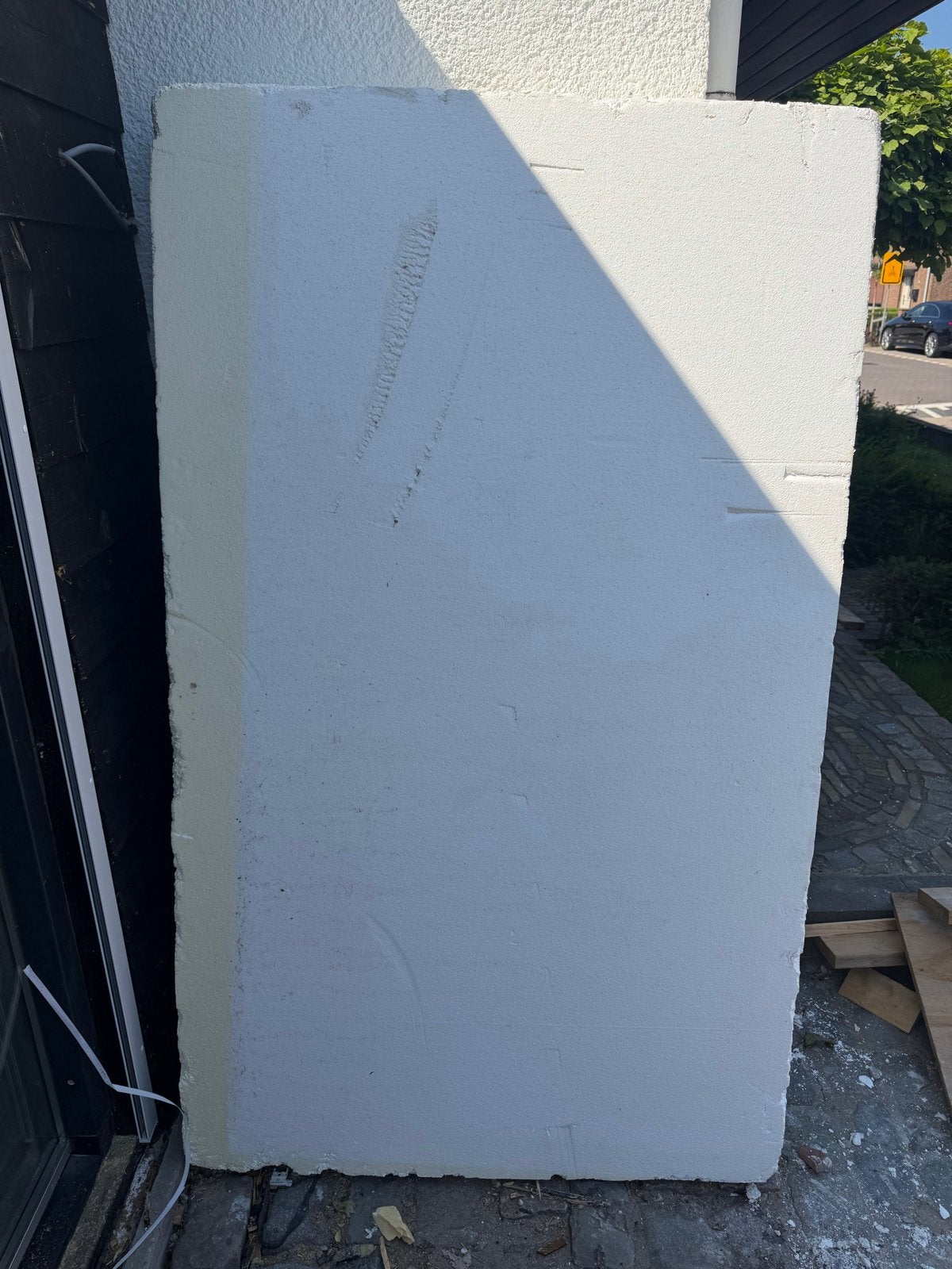 2x plaat 200x100x15cm piepschuim isolatie, Ophalen, Gebruikt, 15 m² of meer, Muurisolatie