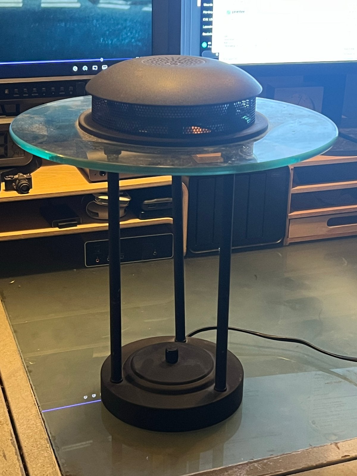 Robert Sonneman Saturn tafellamp SMC Boxford zwart, Ophalen, Gebruikt, Overige merken, Overige fittingen