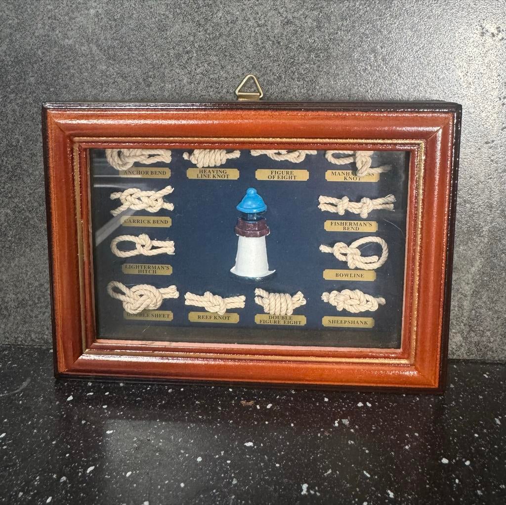 Maritieme Scheepsknopen Display - Wanddecoratie, Ophalen of Verzenden