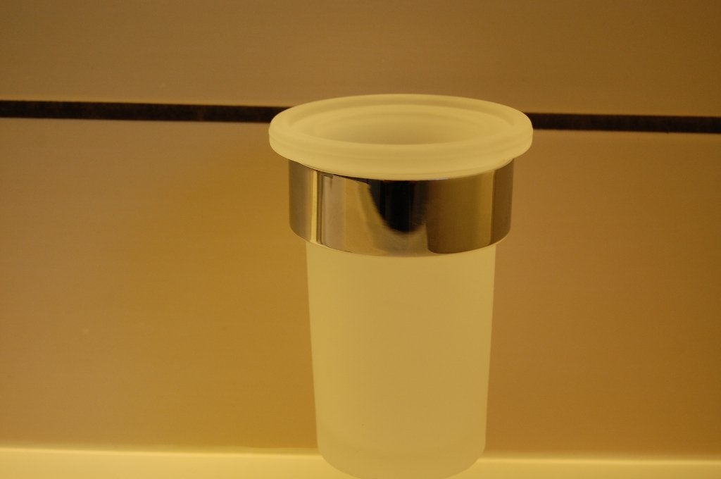 Van Marcke Wall Mounted Glass and Chrome Toothbrush Holder, Ophalen of Verzenden, Nieuw