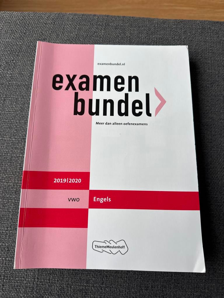 Examenbundel VWO Engels 2019/2020, Verzenden, Zo goed als nieuw, VWO, Engels