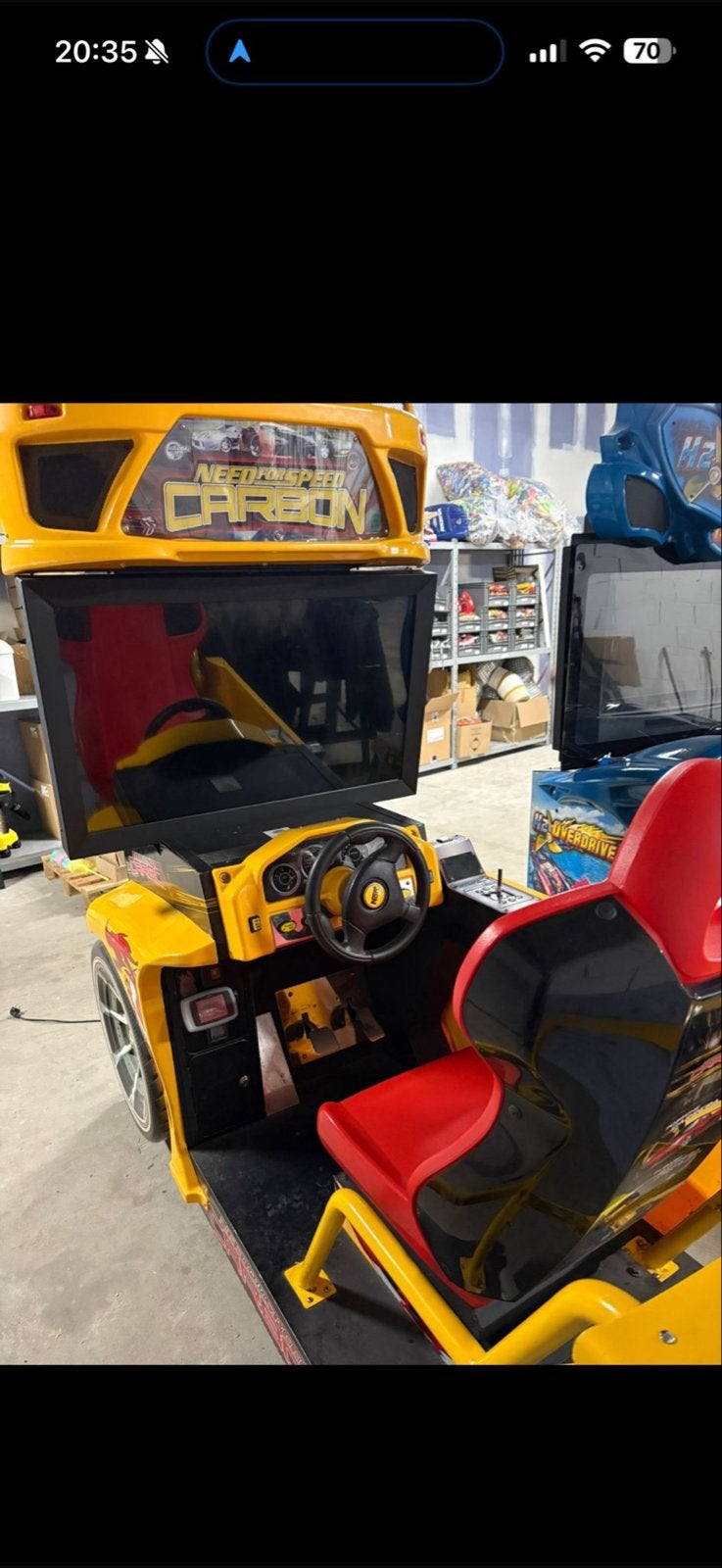 Need for Speed Carbon Arcade Race Simulator - Defect, Ophalen, Gebruikt
