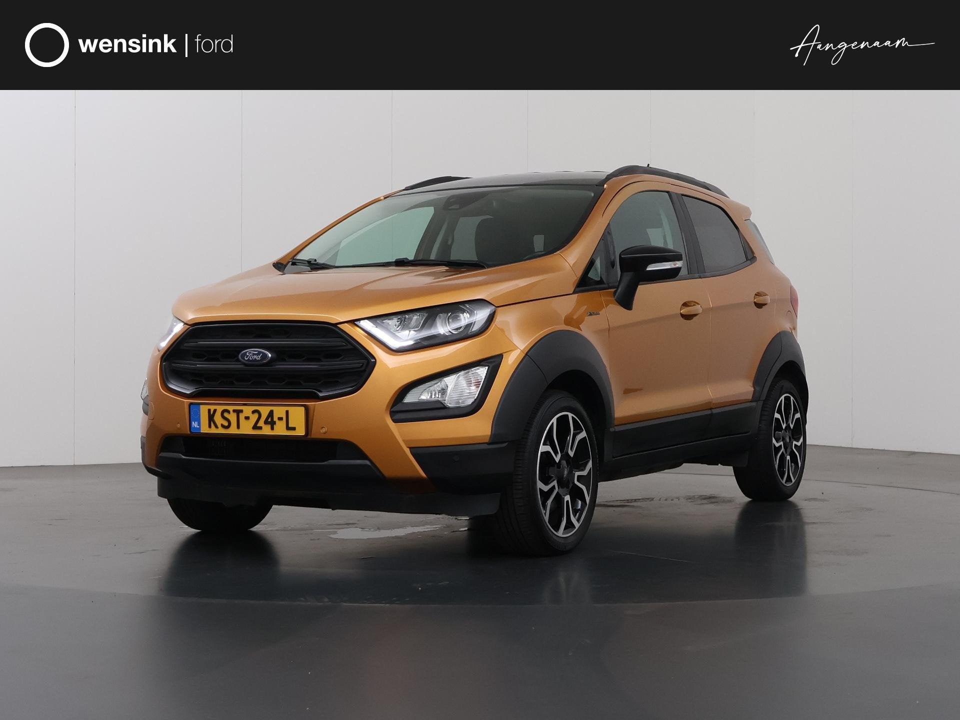 Ford EcoSport 1.0 EcoBoost Active | Navigatie | Lederen Inte, Auto's, Voorwielaandrijving, Dealer onderhouden, 125 pk, Gebruikt