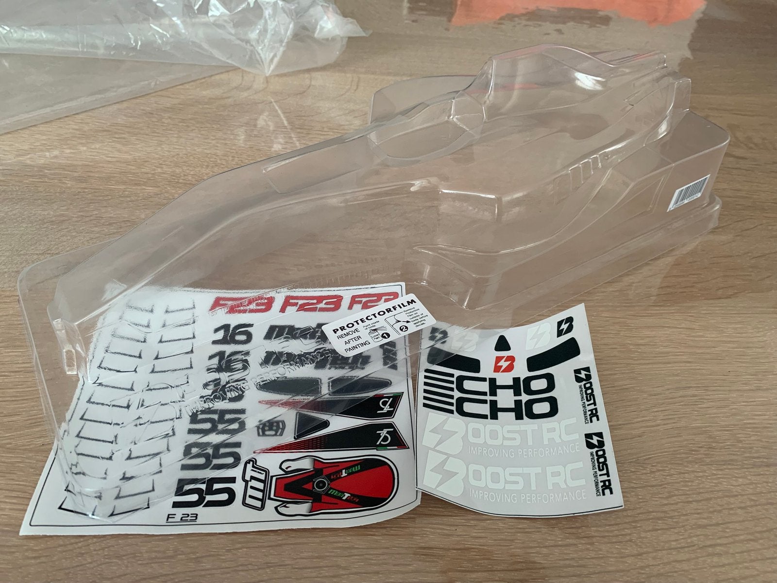 Montech f23 body voor f1 Schumacher xray fenix, Ophalen of Verzenden, Auto onroad