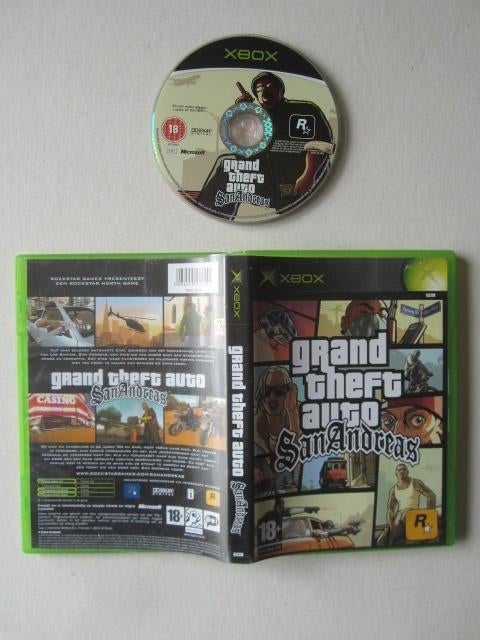 GTA Grand Theft Auto San Andreas Xbox, Spelcomputers en Games, Games | Xbox Original, Zo goed als nieuw, Avontuur en Actie, 1 speler