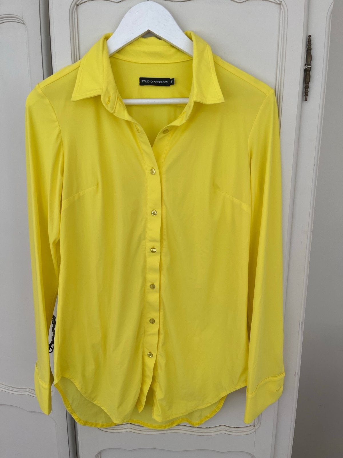 Studio Anneloes Blouse - Geel - Maat S, Verzenden, Zo goed als nieuw, Maat 36 (S), Geel