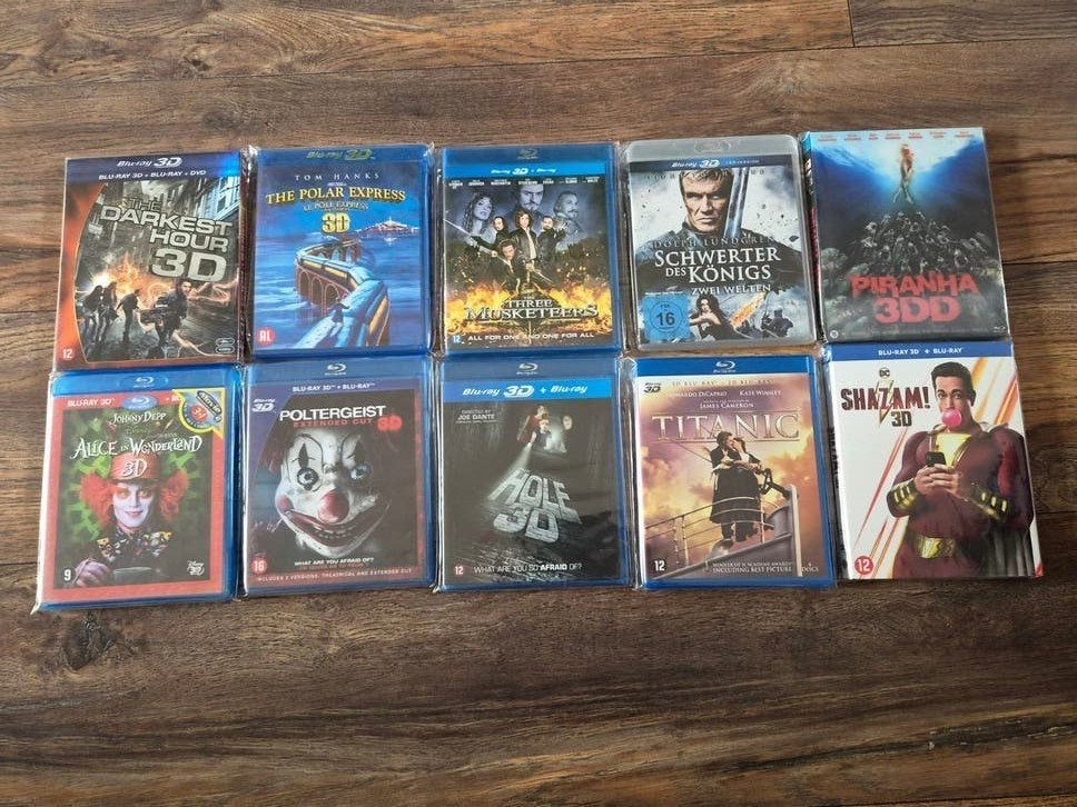 Collectie 3D Blu-rays - Diverse genres, Cd's en Dvd's, Blu-ray, Duits, Ophalen of Verzenden, Vanaf 6 jaar, Filmcollectie