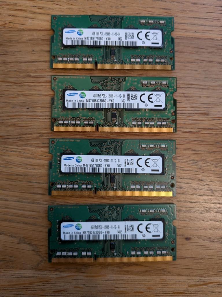 16GB DDR3 1600mhz SODIMM laptop ram-/ werkgeheugen, 12800S, Computers en Software, RAM geheugen, DDR3, Ophalen of Verzenden, Zo goed als nieuw