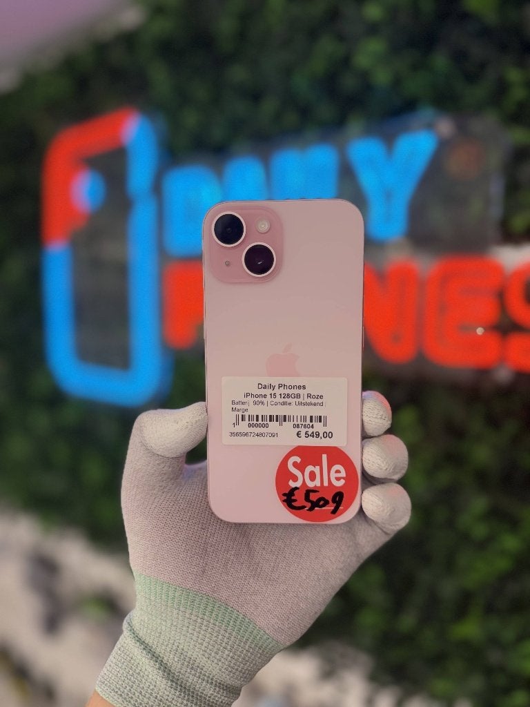 Zo goed als nieuw Apple iPhone 15 128GB, Ophalen of Verzenden, Zo goed als nieuw