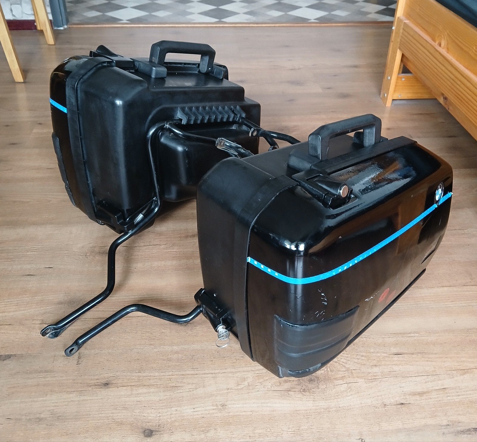 BMW F650  kofferset, Ophalen, Gebruikt