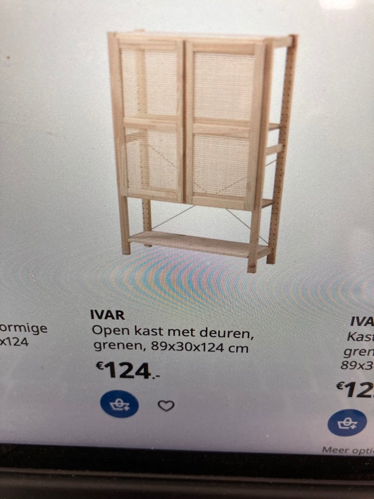 ikea ivar open kast met deuren, Verzenden, Gebruikt