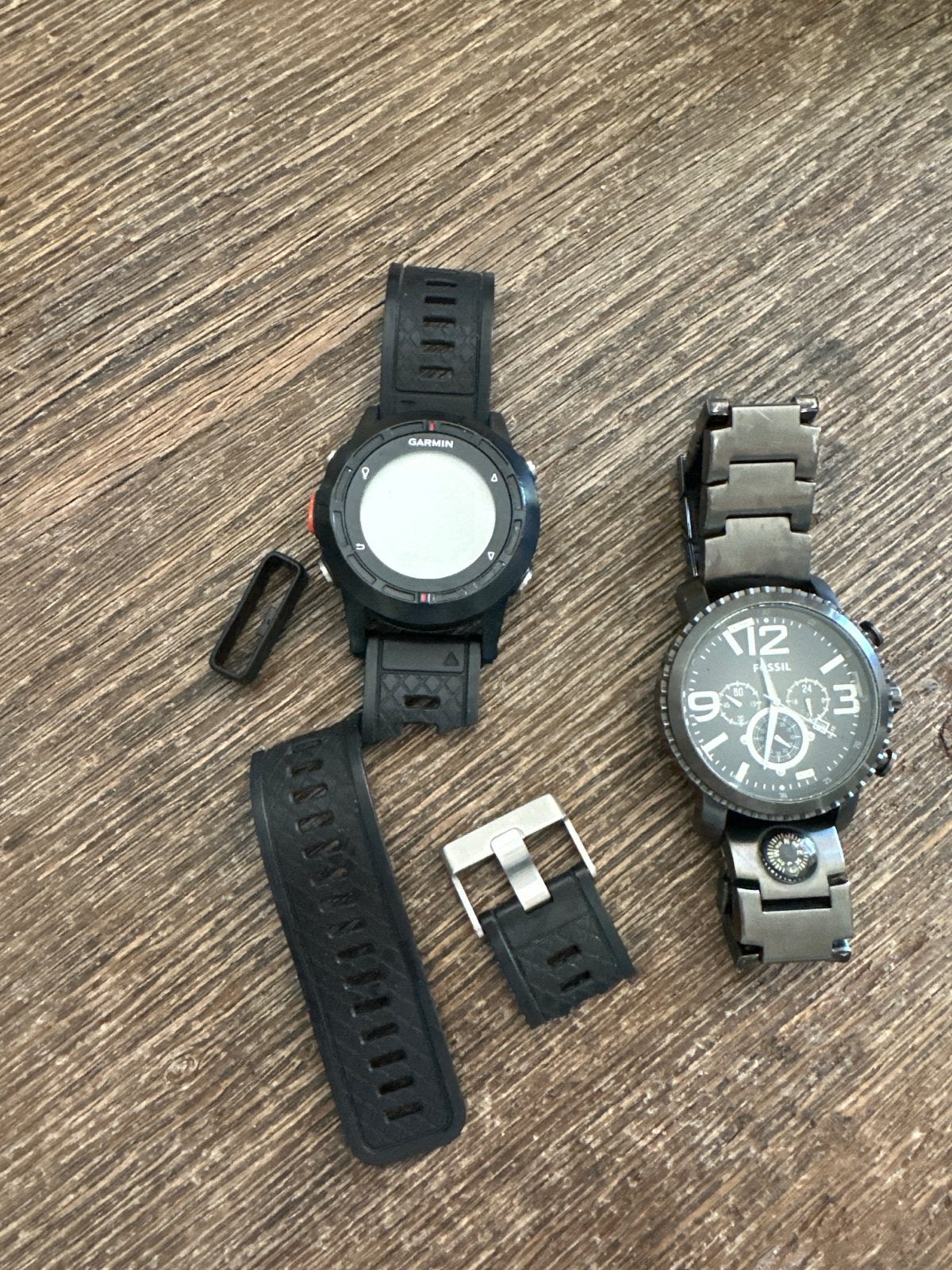 Garmin Fenix en Fossil horloges - Gebruikt, Sieraden, Tassen en Uiterlijk, Horloges | Heren, Overige merken, Gebruikt, Polshorloge