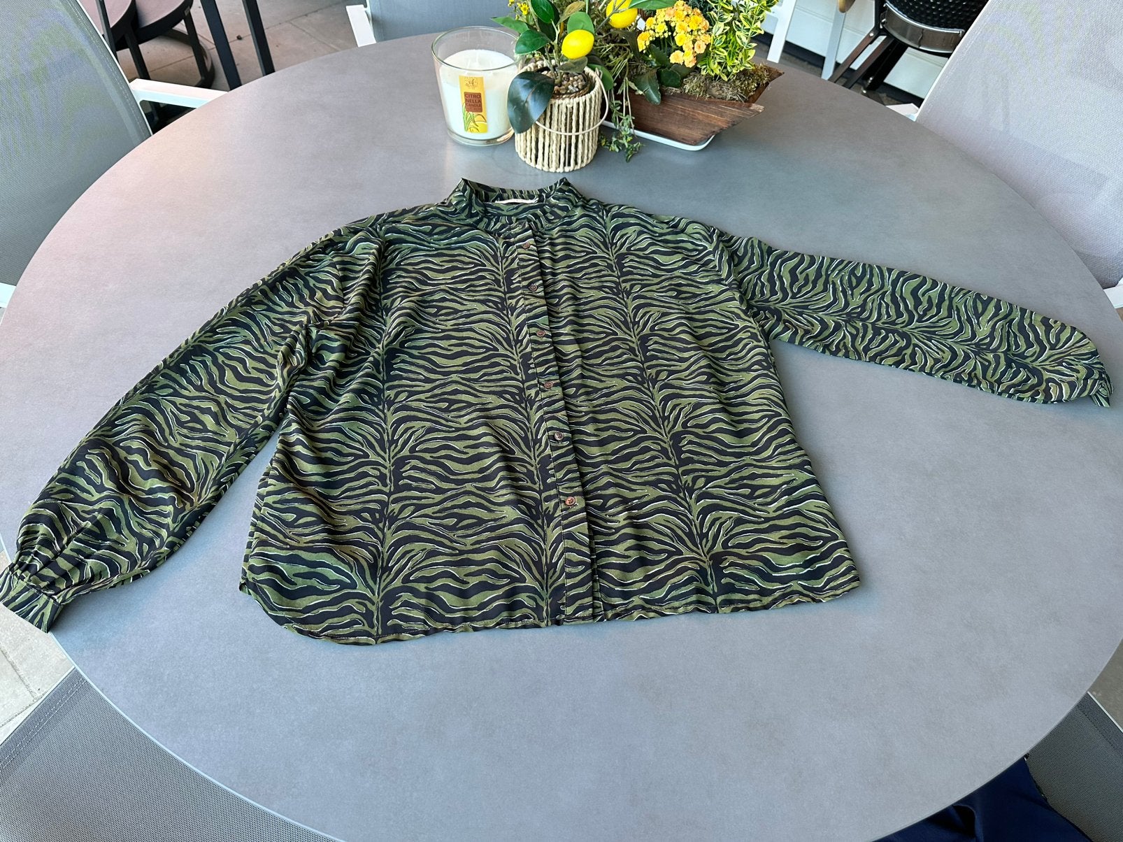 Zwart/groen Sissy-boy blousje, maat M oversized = L/XL, Maat 46/48 (XL) of groter, Sissy-Boy, Ophalen of Verzenden, Zo goed als nieuw