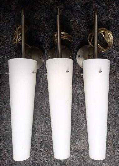 Wandlampen RVS, Huis en Inrichting, Ophalen, Gebruikt, Glas