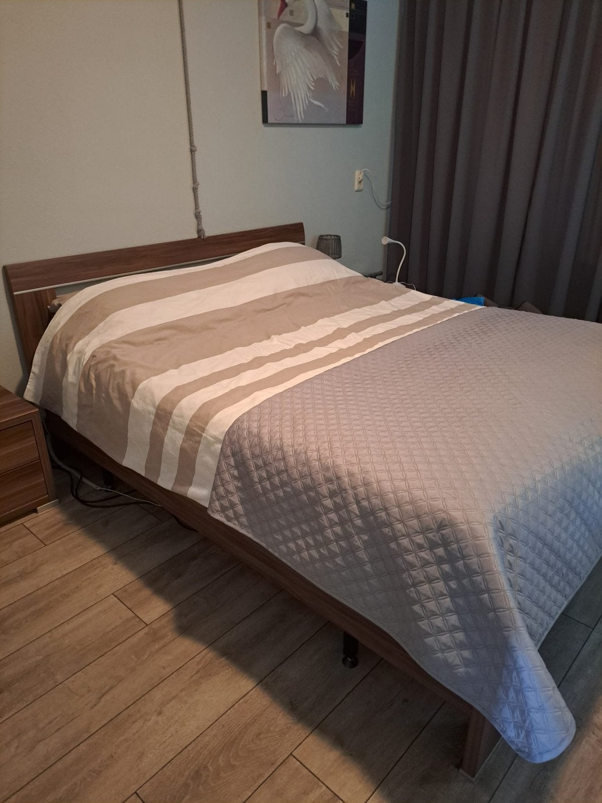2 persoons bed met electrische bedden, Huis en Inrichting, Slaapkamer | Bedden, 90 cm, Eenpersoons, Ophalen of Verzenden, Zo goed als nieuw