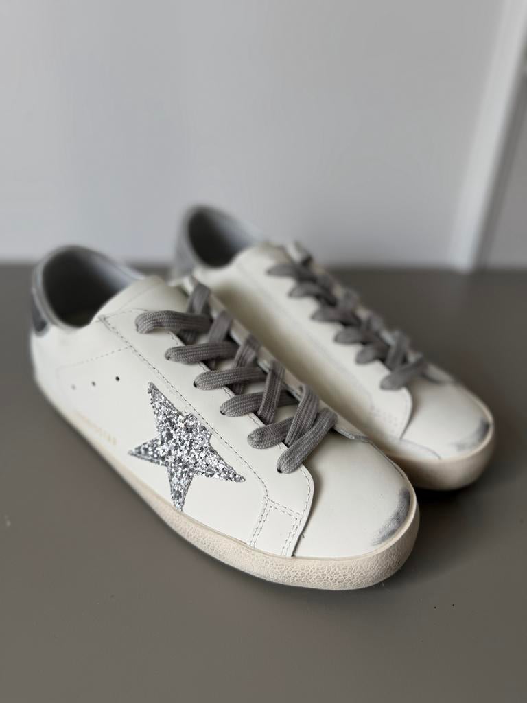 Golden Goose Super-Star sneakers wit zilver, nieuw, maat 39, Wit, Nieuw, Ophalen of Verzenden, Sneakers of Gympen
