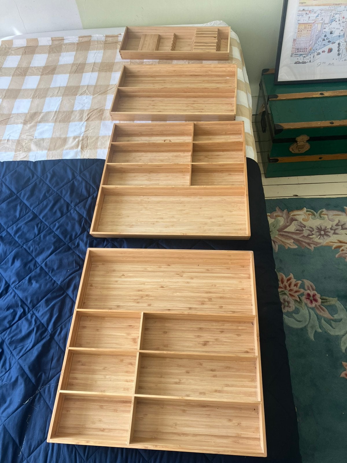 Bestekbakken IKEA Variera bamboe, Ophalen, 50 tot 100 cm, Zo goed als nieuw, Minder dan 100 cm