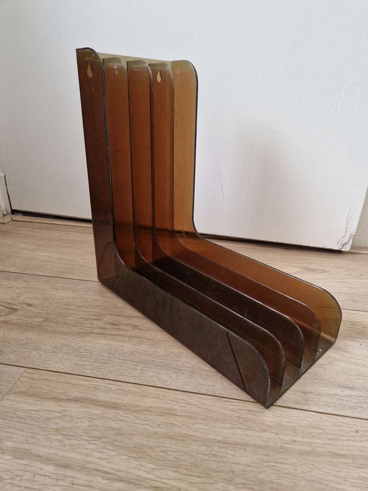 Vintage platenrek vinyl opberger, Huis en Inrichting, Ophalen of Verzenden, Kunststof