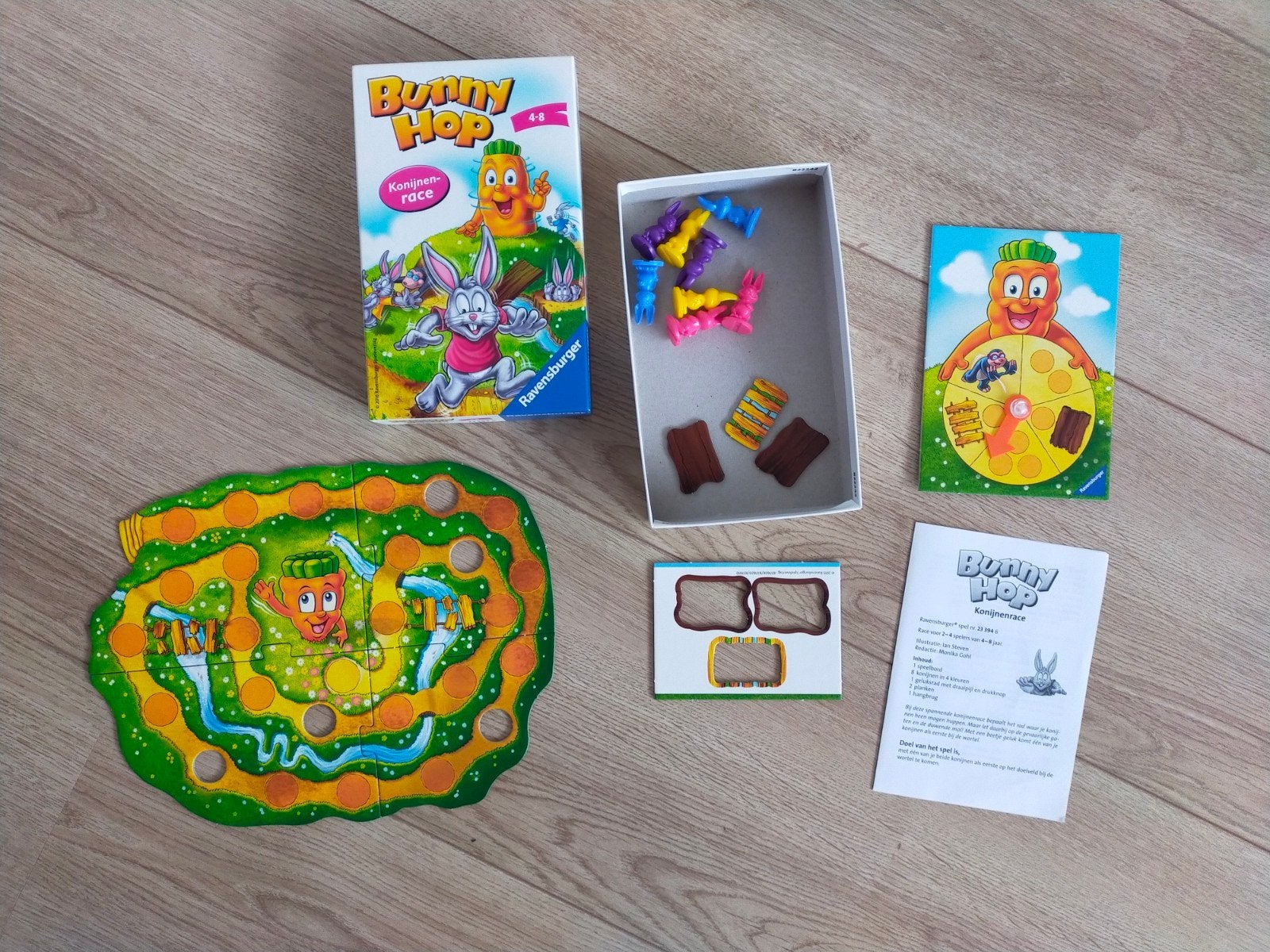 Zgan! Bunny Hop, konijnen race!, Hobby en Vrije tijd, Gezelschapsspellen | Bordspellen, Ophalen of Verzenden, Zo goed als nieuw