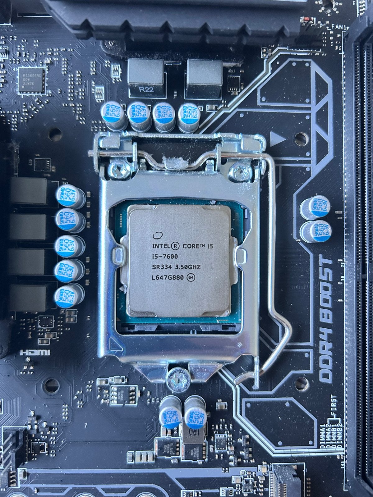 Intel Core i5-7600 3.5GHz Processor, Computers en Software, Processors, Ophalen of Verzenden, Gebruikt, 4-core, 3 tot 4 Ghz