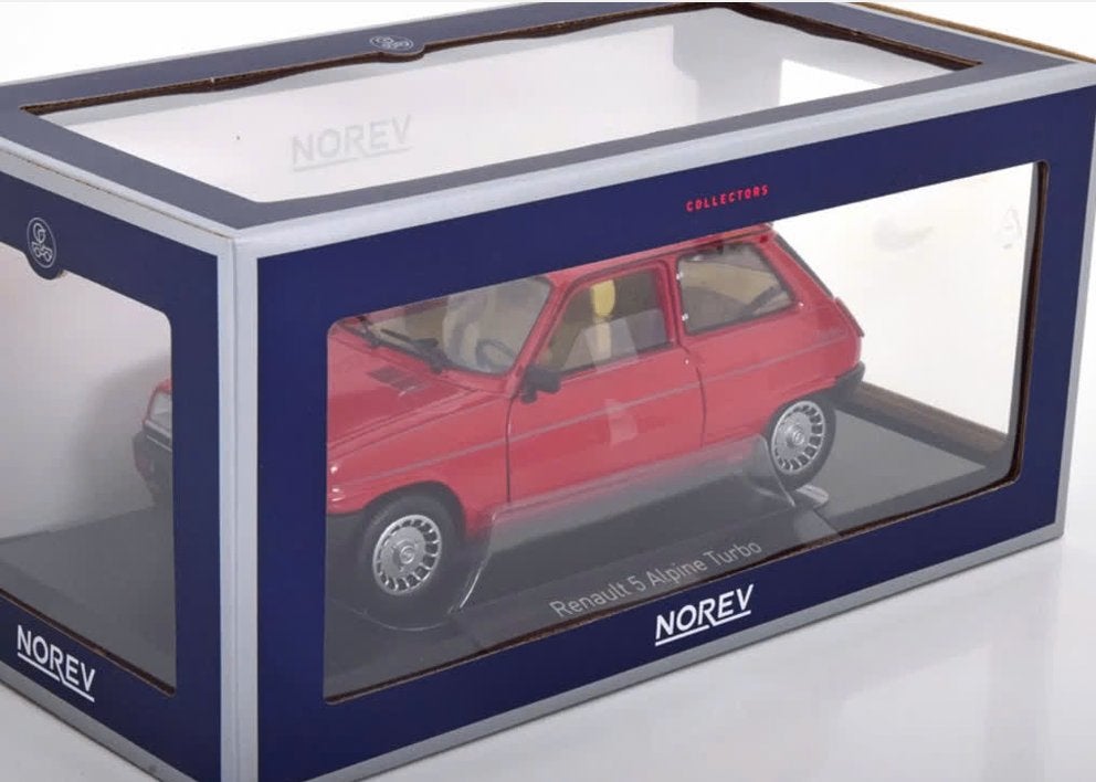 Renault 5 Alpine Turbo '83 Rood schaal 1/18 NOREV ref 185243, Verzenden, Nieuw, Auto, Norev