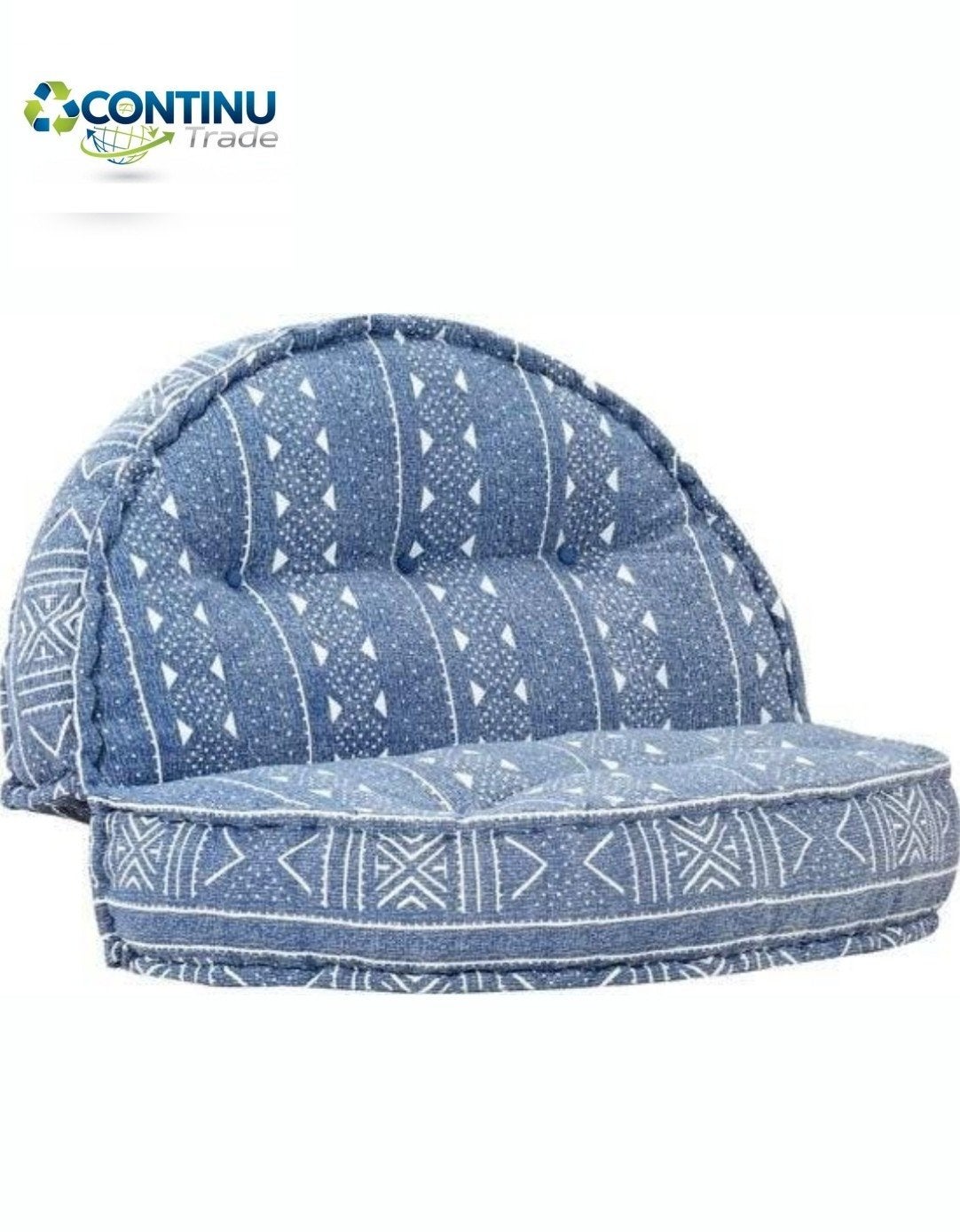 NIEUWE Poef rond 100 x 20 cm blauw, Venlo, Nieuw, Ophalen of Verzenden, Info@habatrading.com