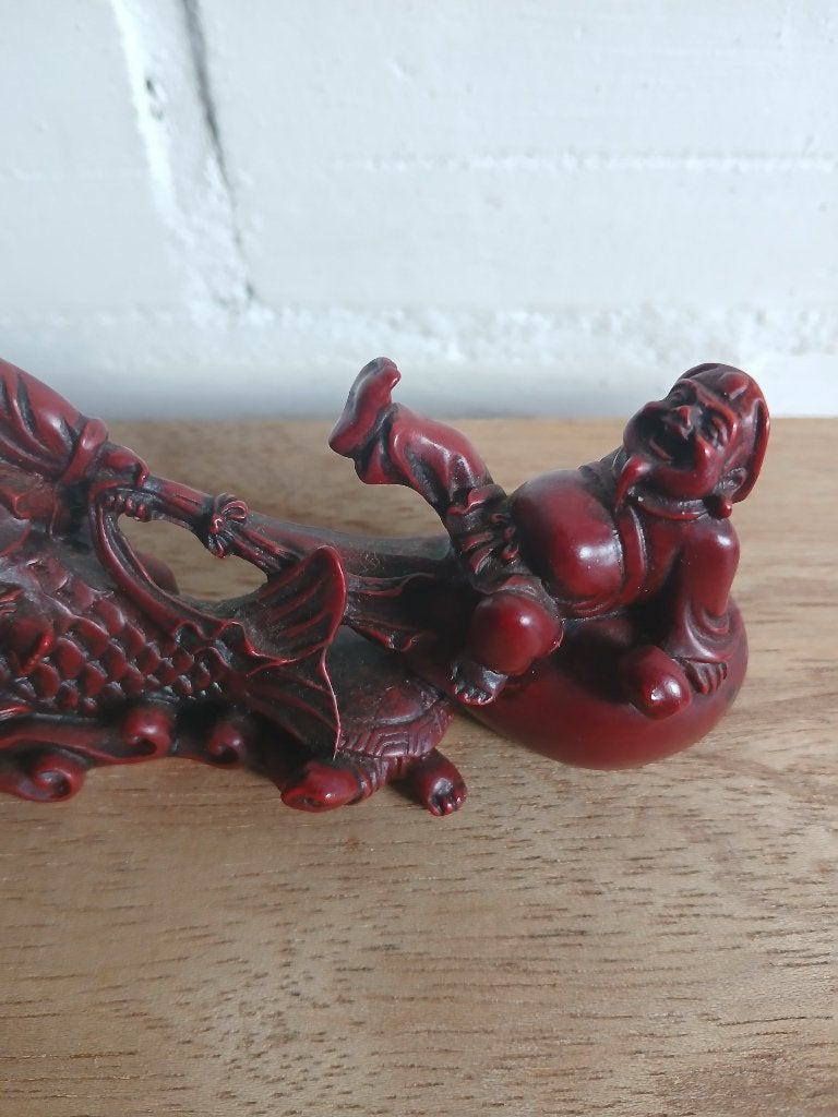 Japans vintage beeldje geluksgoden Ebisu en Daikoku, Ophalen of Verzenden