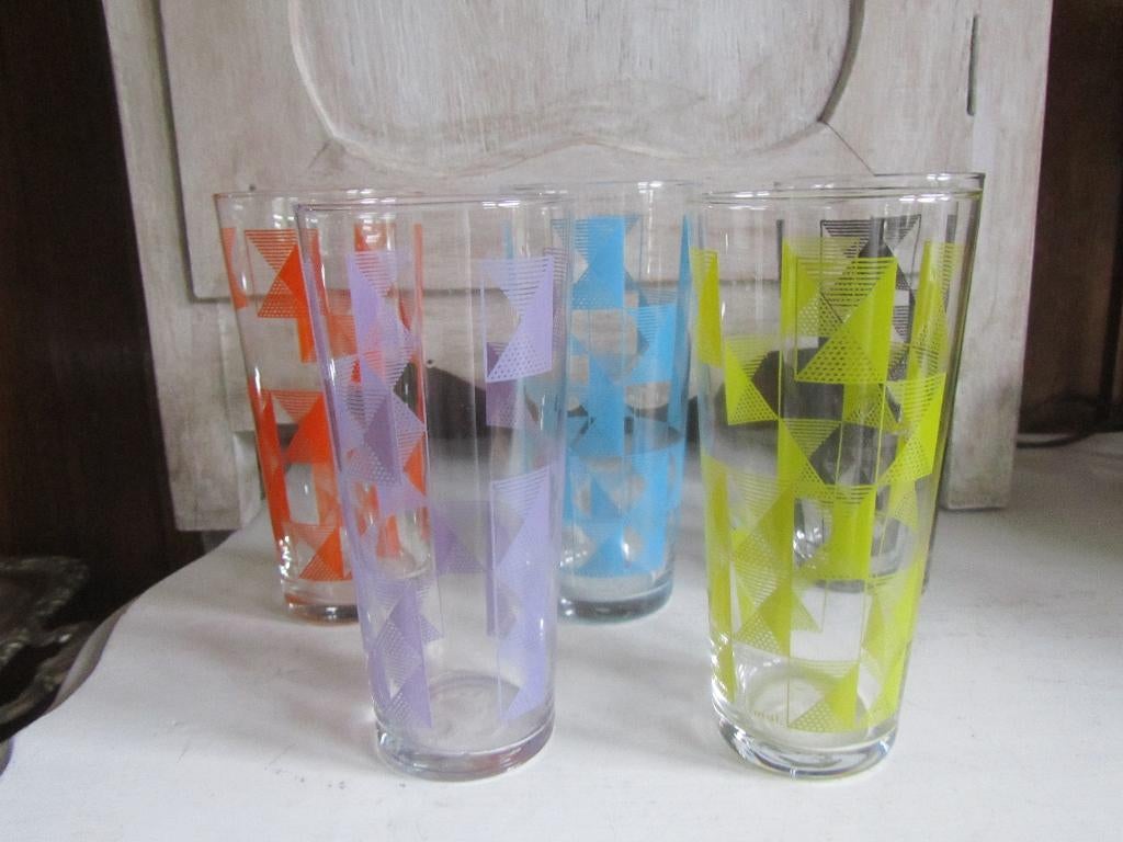 Vintage ranja glas, Verzamelen, Ophalen of Verzenden, Gebruikt, Frisdrankglas