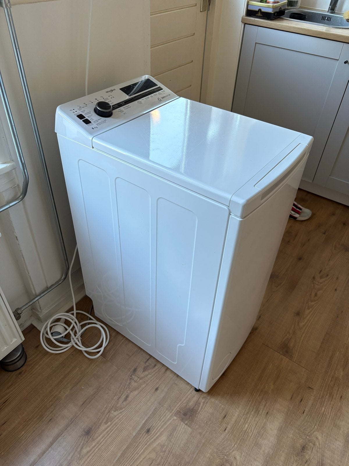 Whirlpool TDLRBX 6252BS BE Bovenlader Wasmachine 6kg, Witgoed en Apparatuur, Wasmachines, Gebruikt, Bovenlader, 6 tot 8 kg, 90 tot 95 cm