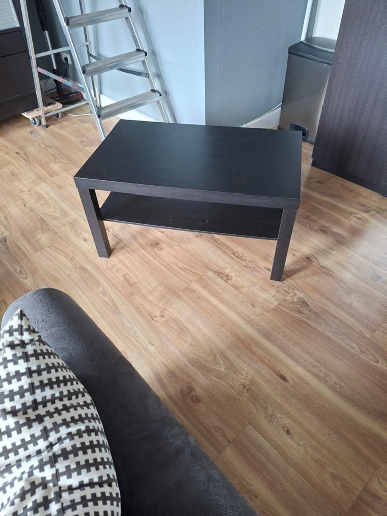 IKEA LACK Salontafel Zwartbruin 90x55 cm, Huis en Inrichting, Tafels | Salontafels, Ophalen, Gebruikt, 50 tot 100 cm, 50 tot 100 cm