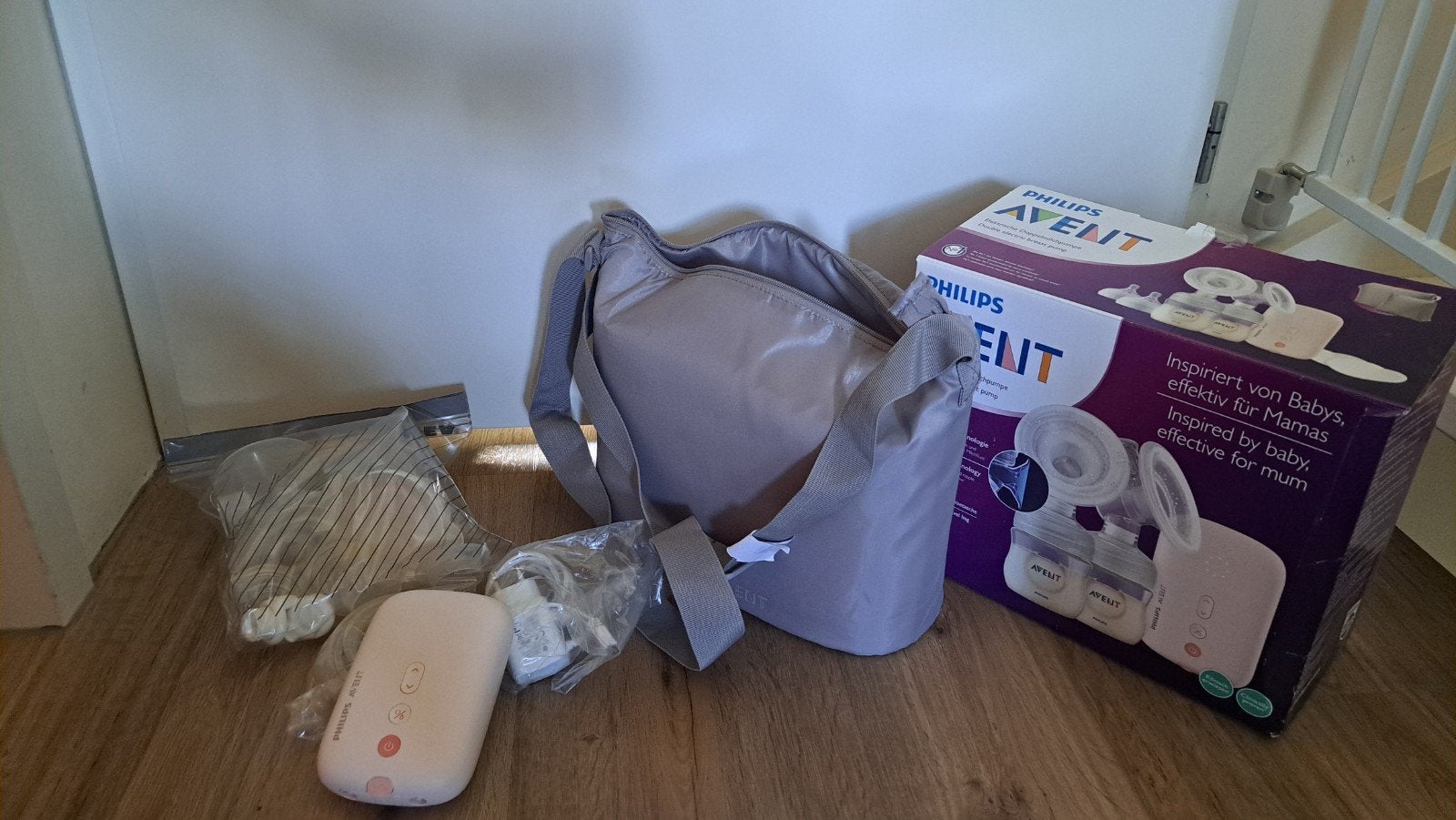 Philips Avent Dubbele Elektrische Borstkolf met Tas, Ophalen, Gebruikt