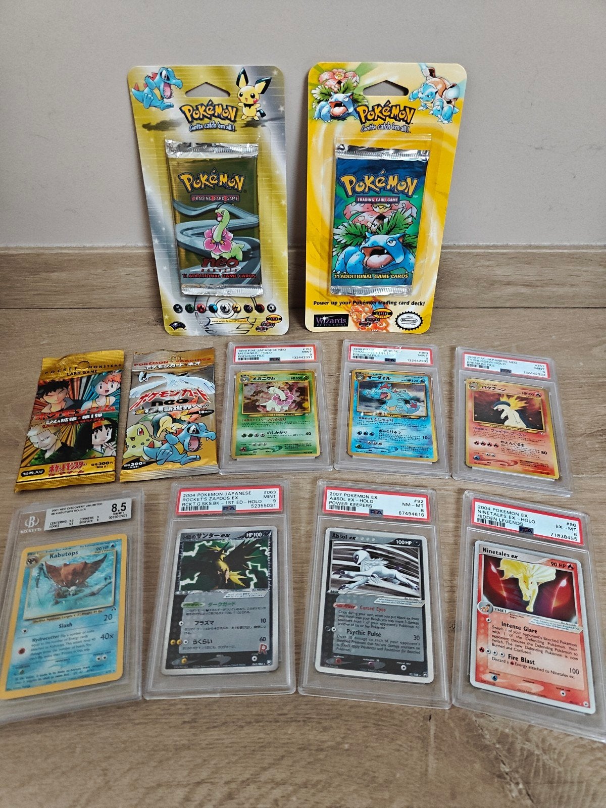 Pokémon WOTC blisters & EX era PSA slabs

Neo Genesis blist, Ophalen of Verzenden, Nieuw, Booster, Foil