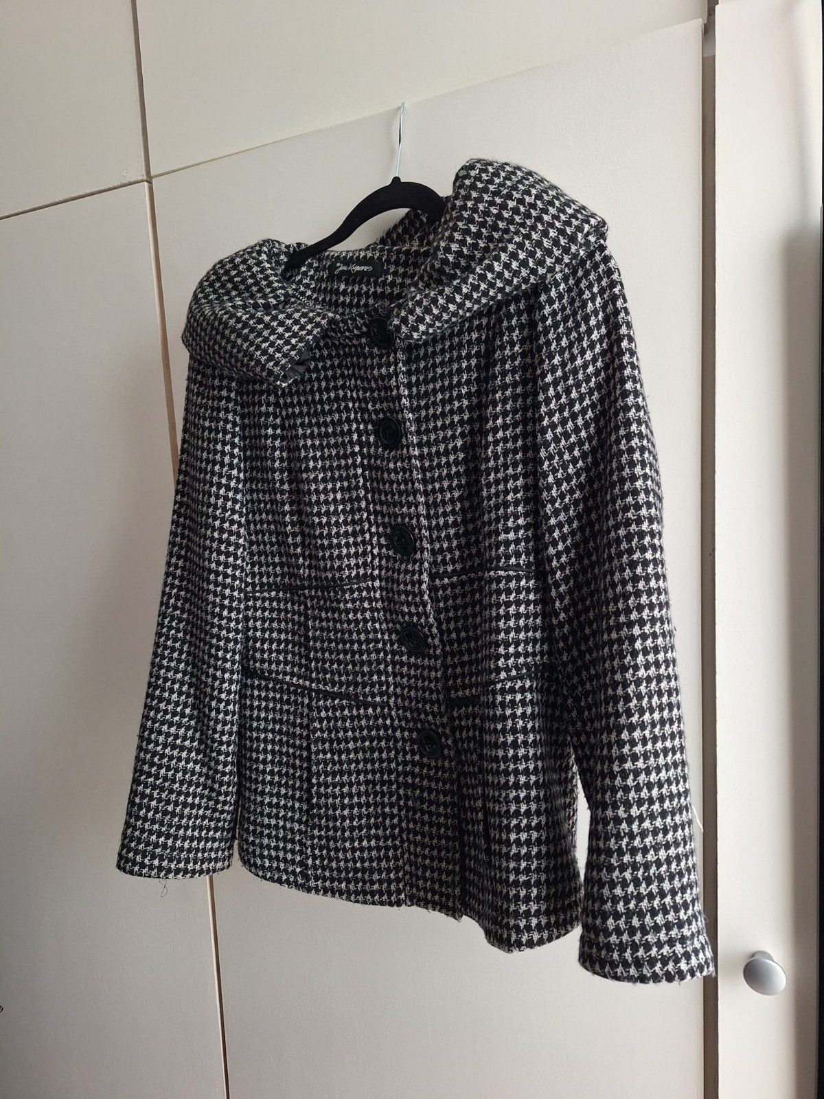 Jan Kuperus wollen jas maat M 38 mantel van 50% wol, Kleding | Dames, Maat 38/40 (M), Verzenden, Jan Kuperus, Grijs
